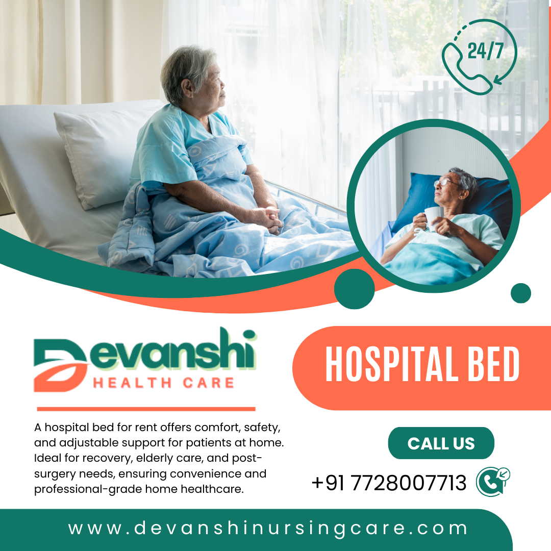 HOSPITAL BED FOR RENT & NURSING SERVICES AT HOME IN VASUNDHARA GHAZIABAD