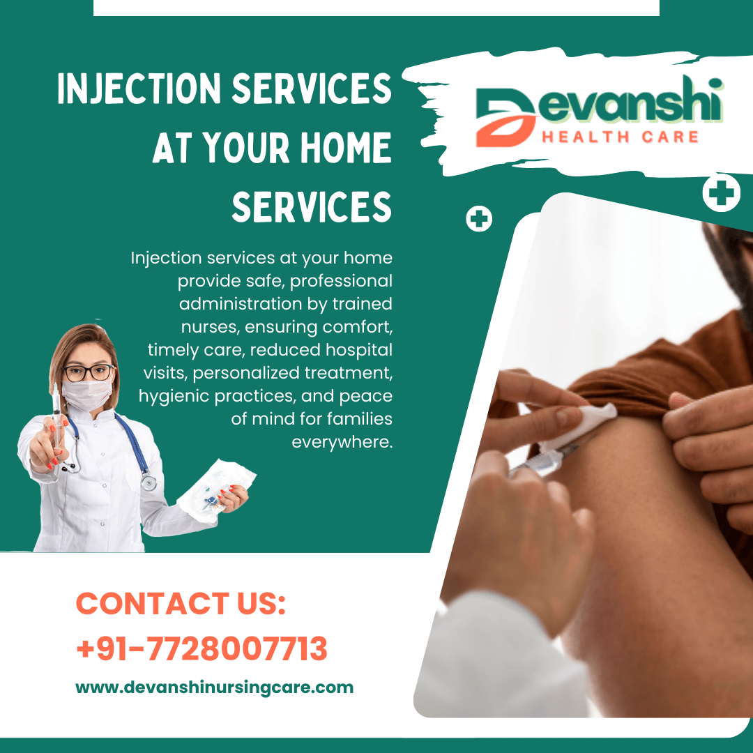 Injection Services At Your Home In Vasundhara Sector 3