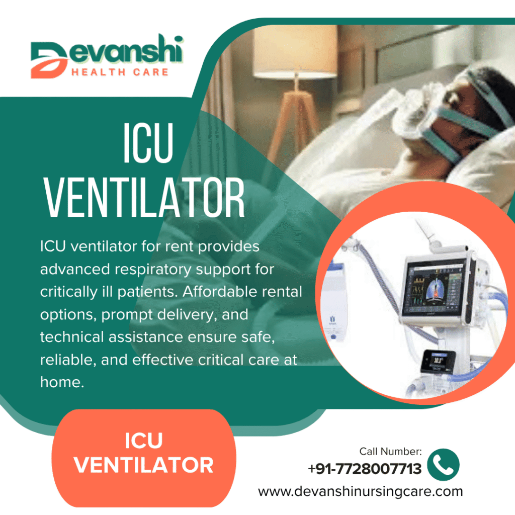 ICU Ventilator on Rent